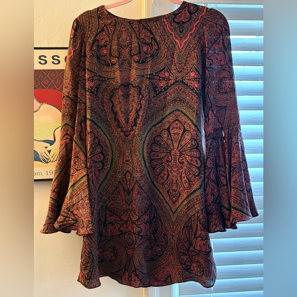 Elizabeth and James 100% Silk Mini Dress